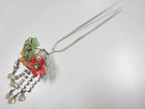 アンティーク　七宝　びらびら簪